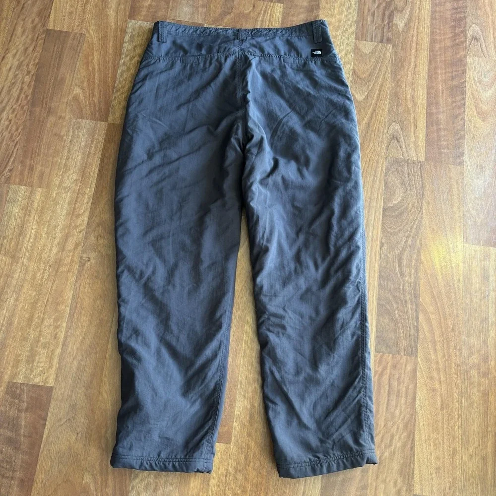 The North Face Snow Pants Mens 38x34 Gray Nylon Insulated Quilted Lined Winter